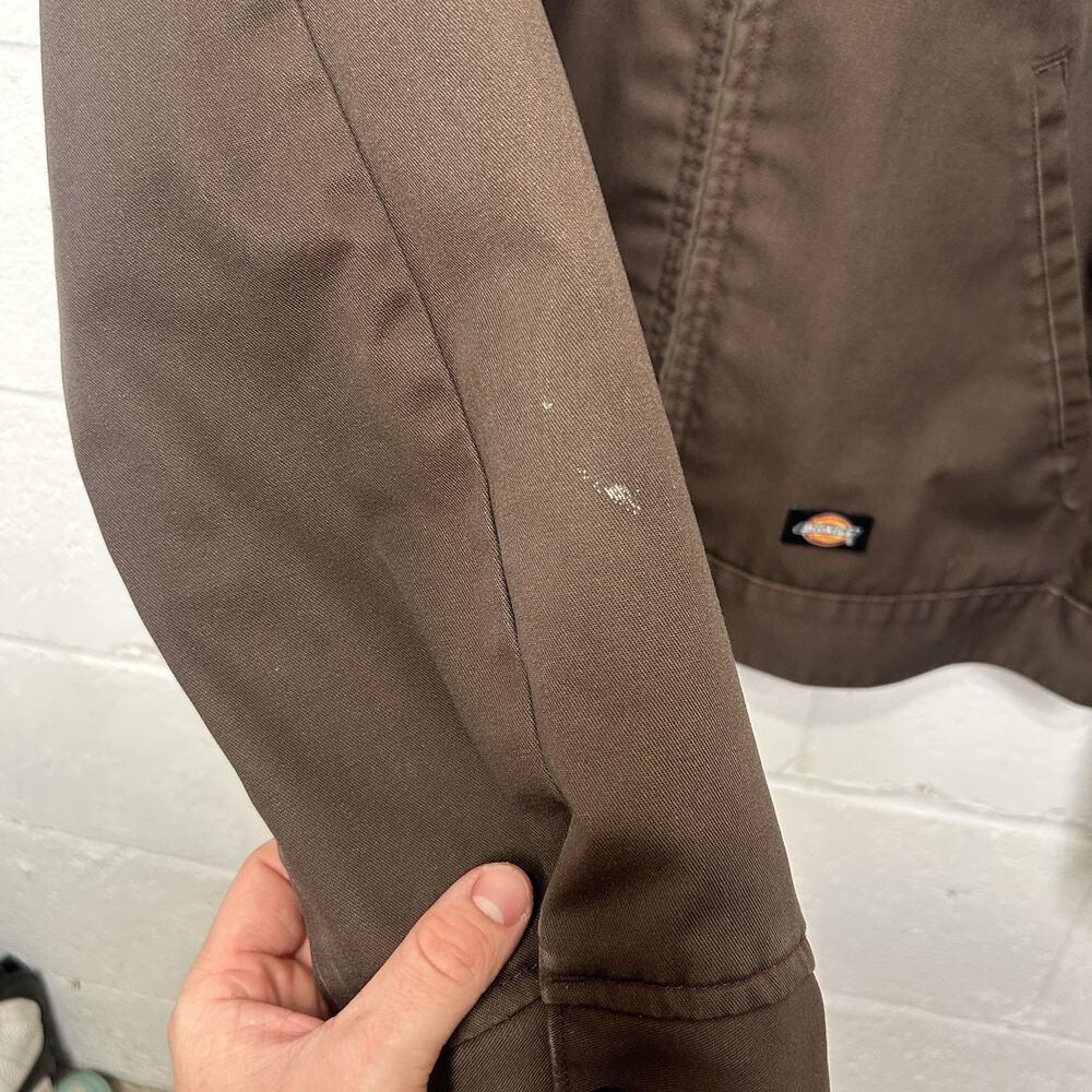 Dickies Insulated Quilt-Lined Eisenhower Jacket “Dark Brown” - Picture 7 of 10